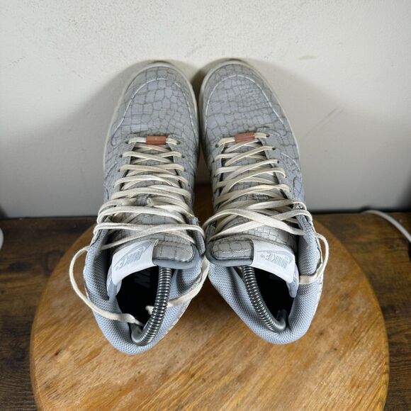 Nike iD Dunk Sky Hi Hidden Wedge Gray Snake Shoes Women's Size 7.5 747283-995 - Picture 6 of 9